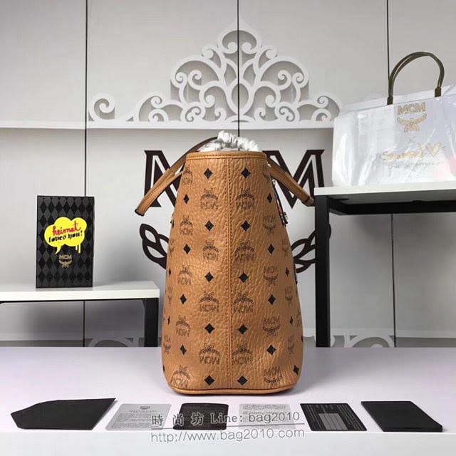 MCM女包 原單 6268貼標 2018款 MCM母子購物袋 3D貼花裝飾 配備可拆卸內部袋 MCM女手提袋 MCM肩背包  mdmc1352